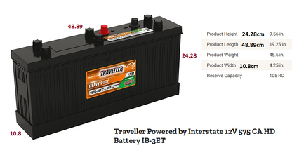 Batterie plate 6 V ou 12 V IH JOHN DEERE