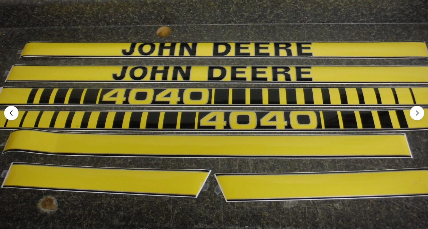 Autocollant Capot John Deere  série 30  40  55