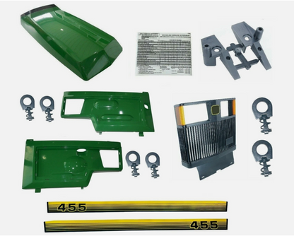 Capot calandre avant et panneaux latéraux John Deere 455