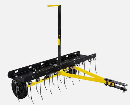 Scarificateur de pelouse tracté pour tondeuse