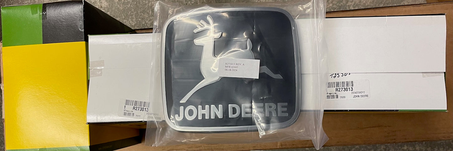 Médaillon Emblème nez de capot John Deere Série 4640 4840 4650 4850 4755 4955