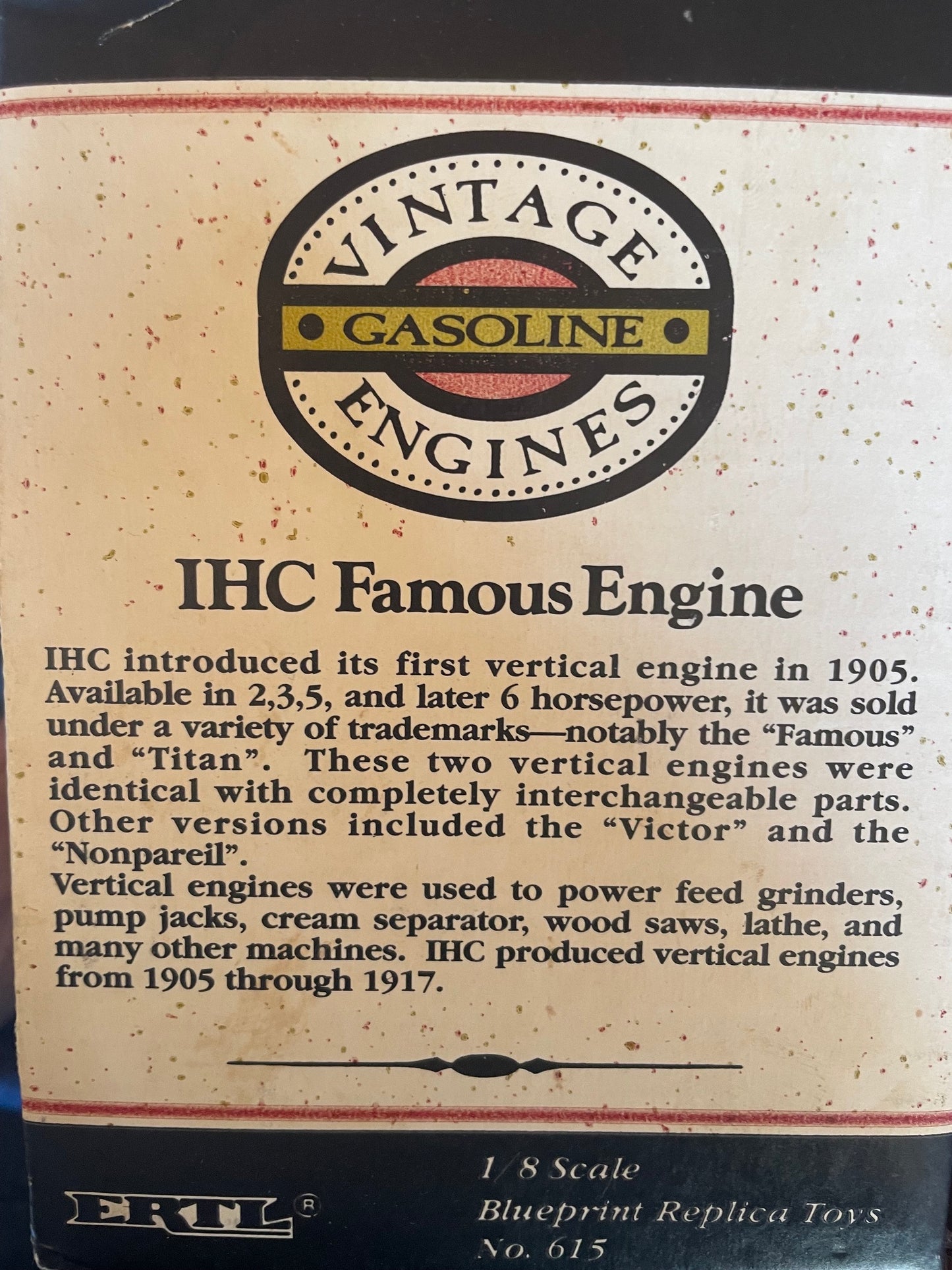 Moteur fixe Model IHC TITAN ENGINE
