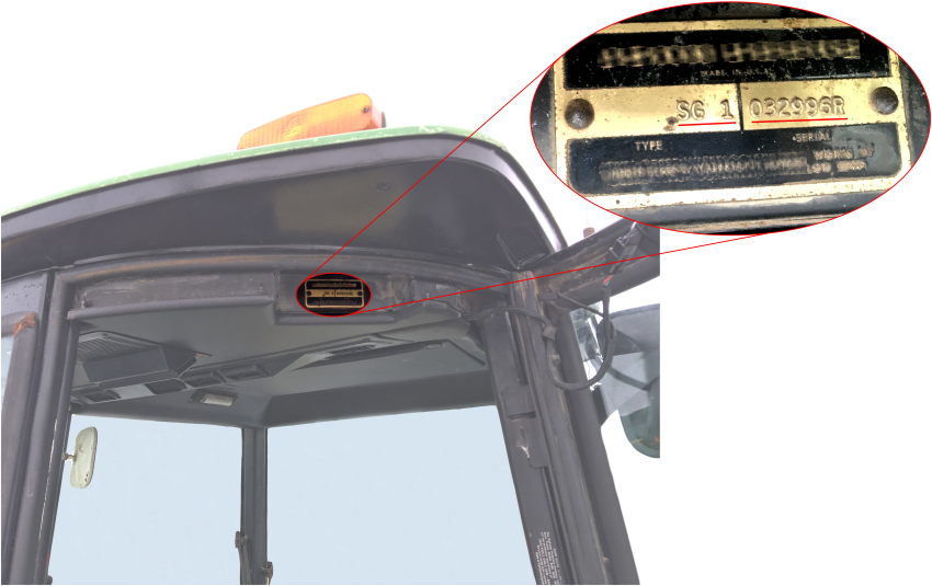 Intérieur de cabine John Deere Série 4030 4230 4430 4630