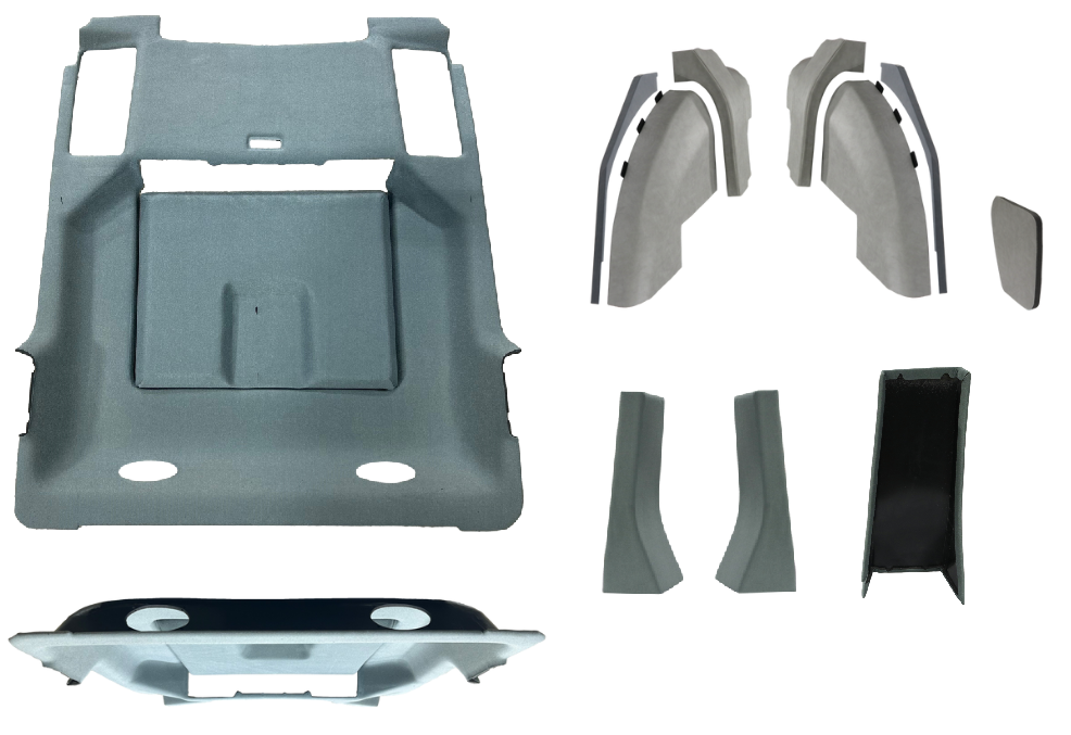 Intérieur de cabine XL International Case IH 4 CYLINDRES Gris