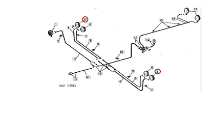 Phare d aile avant de travail John Deere
