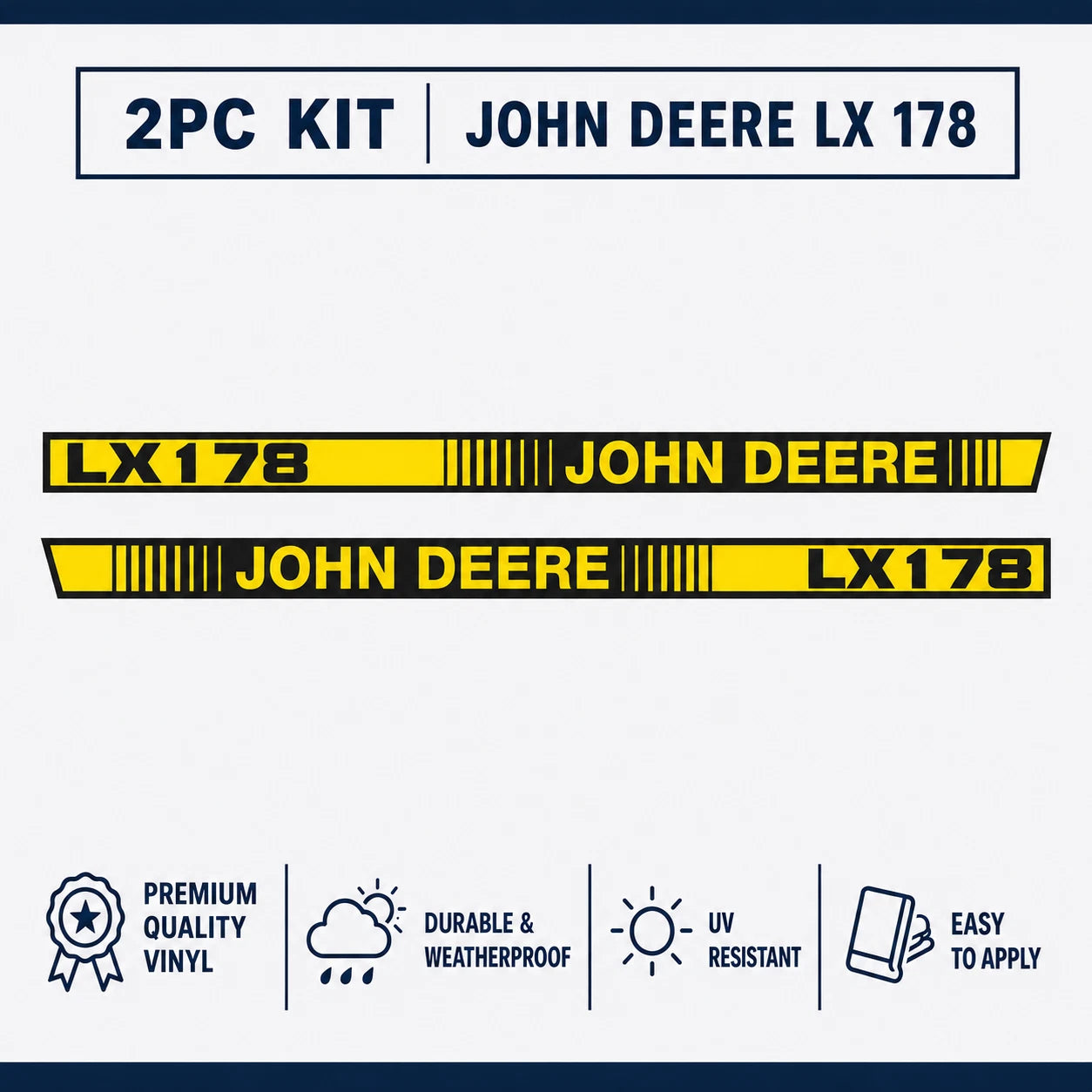 Autocollant Capot John Deere  LX178