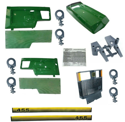 Capot calandre avant et panneaux latéraux avec grille John Deere 455